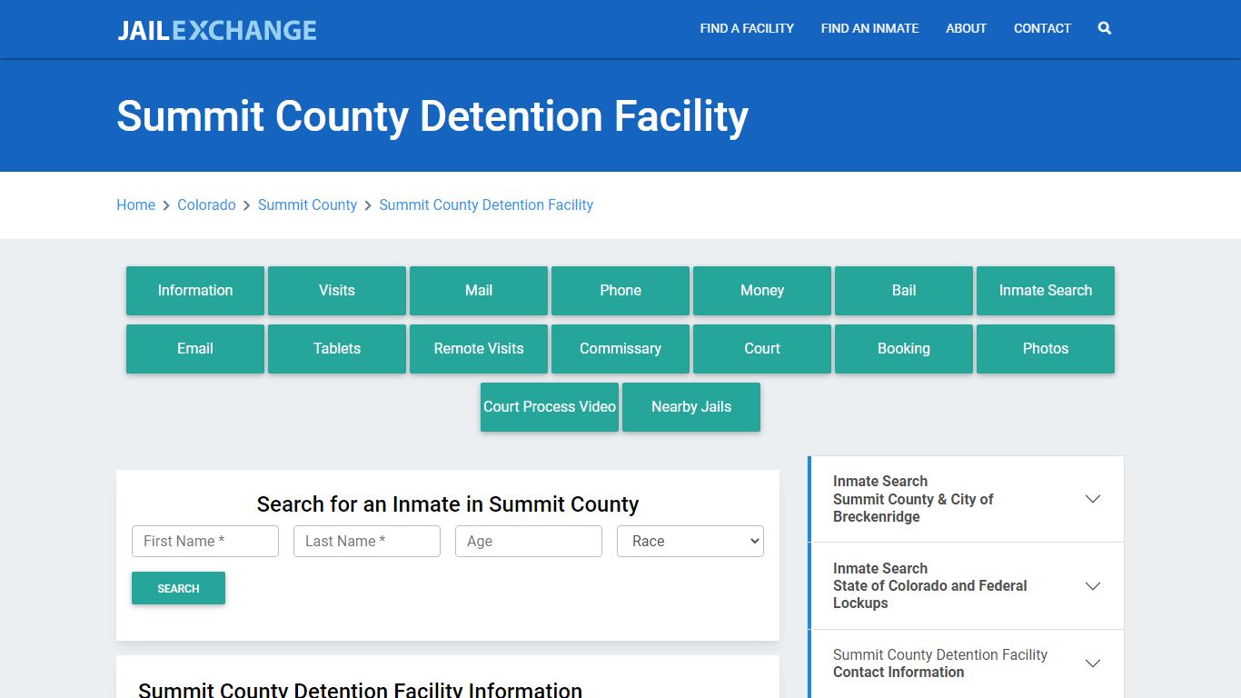 Summit County Detention Facility - Jail Exchange